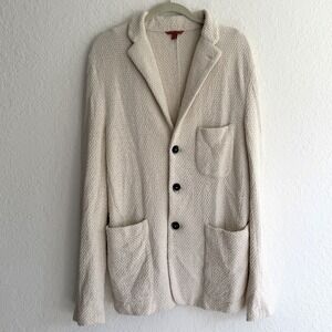 BARENA VENEZIA Men Cotton Three Button Patch Pocket Blazer Jacket Sz 50 Knitted